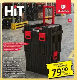 Selgros Skrzynka narzędziowa na kołach Heavy Kistenberg oferta