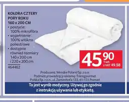 Selgros Kołdra Cztery Pory Roku 160x200 cm oferta