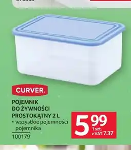 Selgros Pojemnik do żywności prostokątny 2 l Curver oferta