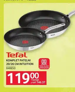 Selgros Komplet patelni 20/26 cm Intuition Tefal oferta