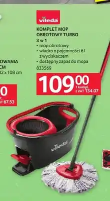 Selgros Komplet mop obrotowy Turbo 3 w 1 Vileda oferta