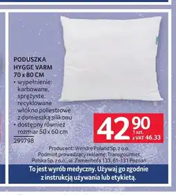 Selgros Poduszka Hygge Varm 70x80 cm oferta