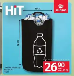 Selgros Torba do segregacji butelek oferta