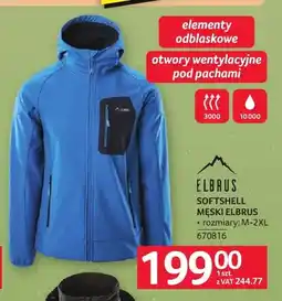 Selgros Softshell męski Elbrus oferta
