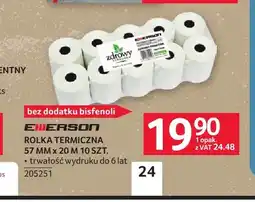 Selgros Rolka termiczna 57mmx20 m Emerson oferta