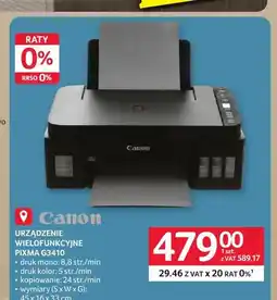 Selgros Urządzenie wielofunkcyjne Pixma G3410 Canon oferta
