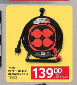 Selgros Przedłużacz bębnowy 20 m Yato oferta