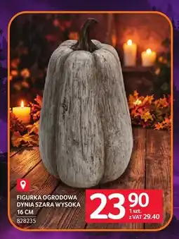 Selgros Figurka ogrodowa dynia szara wysoka 16 cm oferta