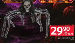 Selgros Pająk z głową czaszki LED oferta