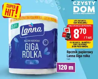 Ręcznik papierowy Lanna Giga rolka 120 m