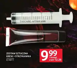 Selgros Zestaw sztuczna krew + strzykawka oferta