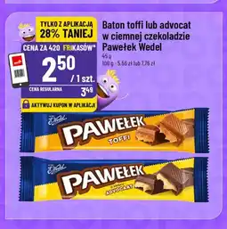 Polomarket Baton toffi w ciemnej czekoladzie Pawełek E.Wedel oferta