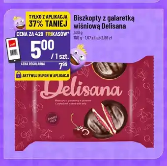Biszkopty z galaretką wiśniową Delisana