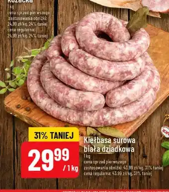 Polomarket Kiełbasa surowa biała dziadkowa oferta