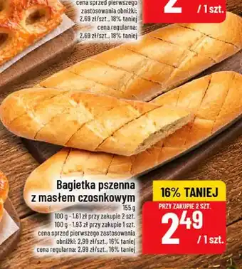 Polomarket Bagietka pszenna z masłem czosnkowym oferta
