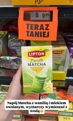 Biedronka Napój matcha Lipton Barista Vanilla Flavoured Oat Latte oferta
