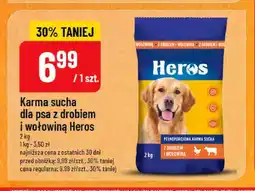 Polomarket Karma sucha dla psa z drobiem i wołowiną Heros oferta