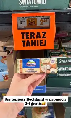 Biedronka Ser topiony kremowy ze śmietanką Hochland oferta