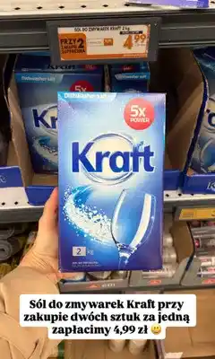 Biedronka Sól do zmywarek Kraft 5x Power oferta
