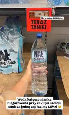 Biedronka Woda mineralna niegazowana Nałęczowianka oferta