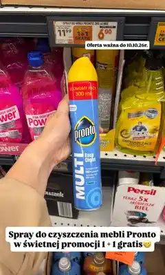 Biedronka Spray do mebli Pronto Multi Easy Clean Classic oferta