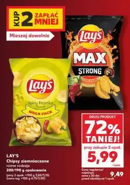 Kaufland LAY'S Chipsy ziemniaczane różne rodzaje oferta
