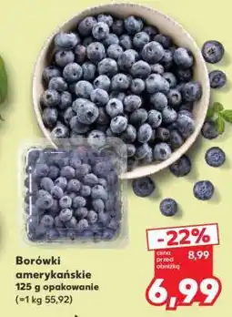 Kaufland Borówki amerykańskie 125 g opakowanie oferta
