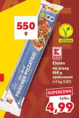 Kaufland Ciasto na pizzę 550 g opakowanie oferta