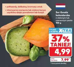 Kaufland Ser Gouda holenderska z zielonym lub czerwonym pesto 100 g oferta