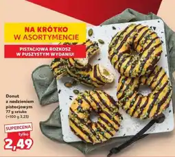 Kaufland Donut z nadzieniem pistacjowym 77 g sztuka oferta