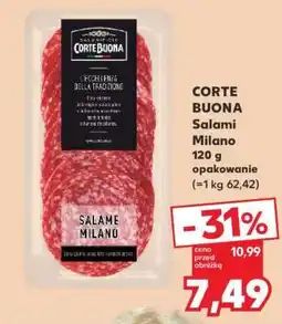 Kaufland CORTE BUONA Salami Milano 120 g opakowanie oferta