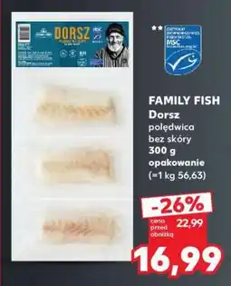 Kaufland Dorsz polędwica bez skóry 300 g opakowanie oferta
