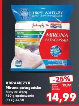 Kaufland ABRAMCZYK Miruna patagońska filety ze skórą 450 g opakowanie oferta