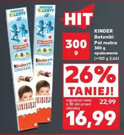 Kaufland KINDER Batoniki Pół metra 300 g opakowanie oferta