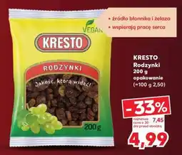 Kaufland KRESTO Rodzynki 200 g opakowanie oferta