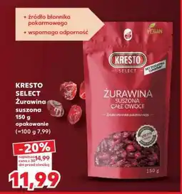 Kaufland KRESTO SELECT Żurawina suszona 150 g opakowanie oferta