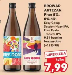 Kaufland BROWAR ARTEZAN Piwo 5%, 0% alk oferta