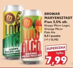 Kaufland BROWAR MARYENSZTADT Piwo 3,5% alk oferta