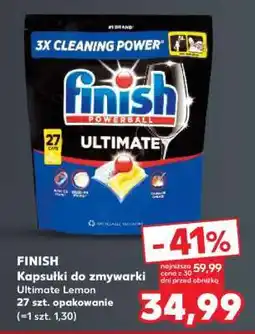 Kaufland FINISH Kapsułki do zmywarki Ultimate Lemon 27 szt. opakowanie oferta