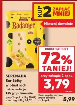 Kaufland SERENADA Ser żółty w plastrach oferta