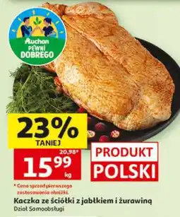 Auchan Kaczka ze ściółki z jabłkiem i żurawiną oferta