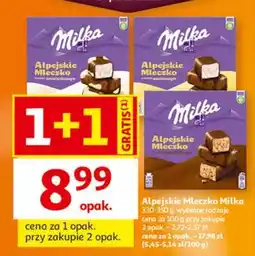 Auchan Alpejskie Mleczko MILKA oferta