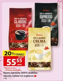 Auchan Auchan 100% Arabica Coffee Beans oferta