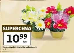 Auchan Kompozycja z kwiatów sztucznych nr 1 oferta