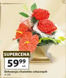 Auchan Dekoracja z kwiatów sztucznych oferta