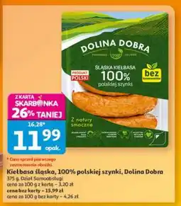 Auchan Kiełbasa śląska 100% polskiej szynki, Dolina Dobra oferta