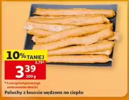 Auchan Paluchy z łososia wędzone na ciepło oferta