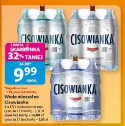 Auchan Woda mineralna CISOWIANKA oferta