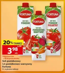 Auchan Sok pomidorowy lub pomidorowo-warzywny oferta