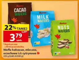 Auchan Wafle kakaowe, mleczne, orzechowe lub cytrynowe oferta
